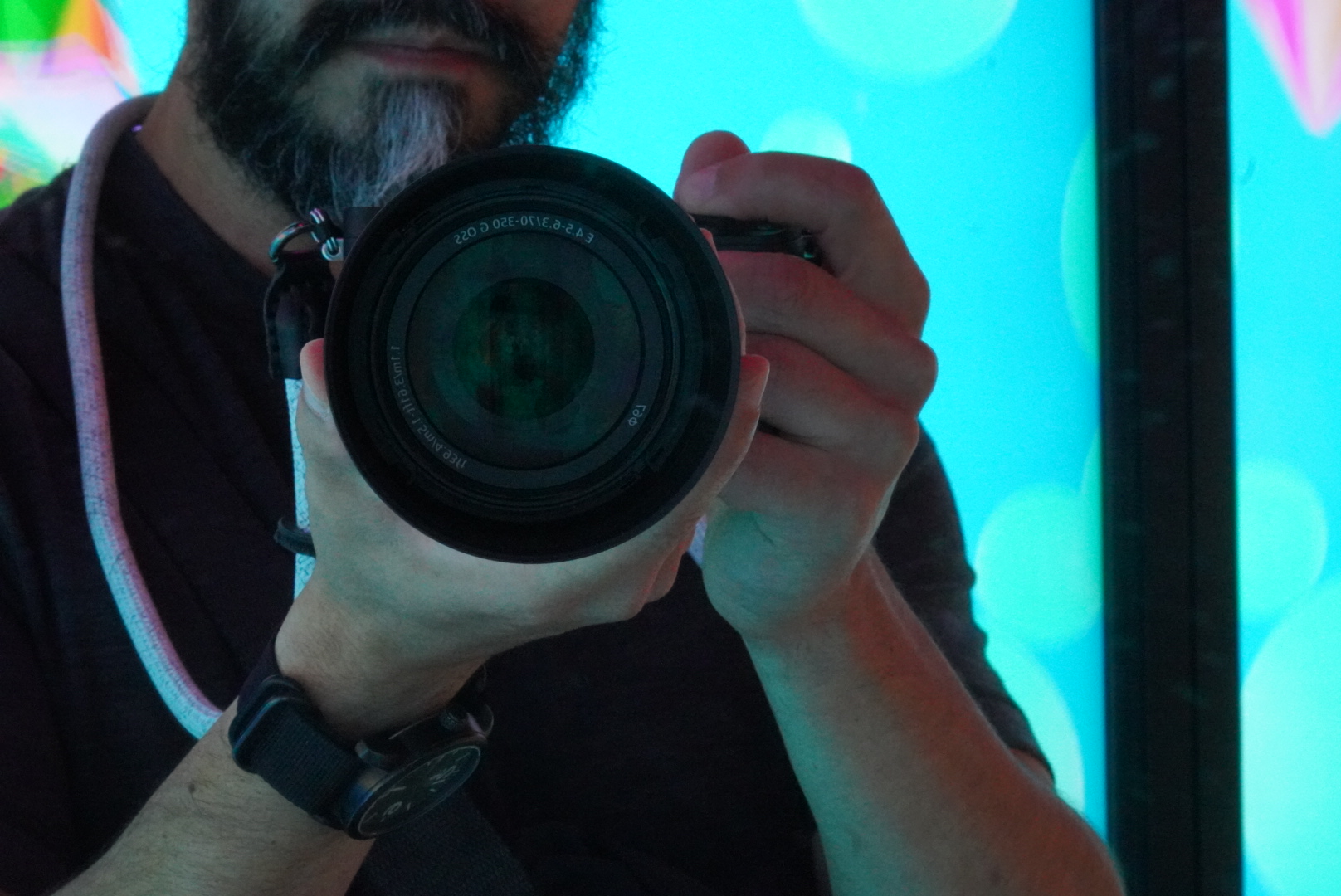 Selfie with camera.